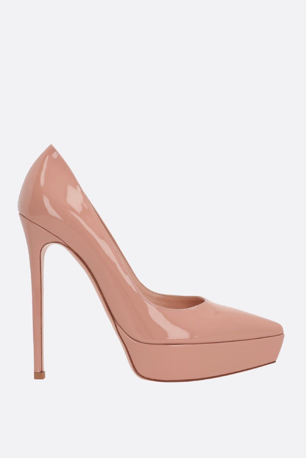 GIANVITO ROSSI décolleté platform in vernice