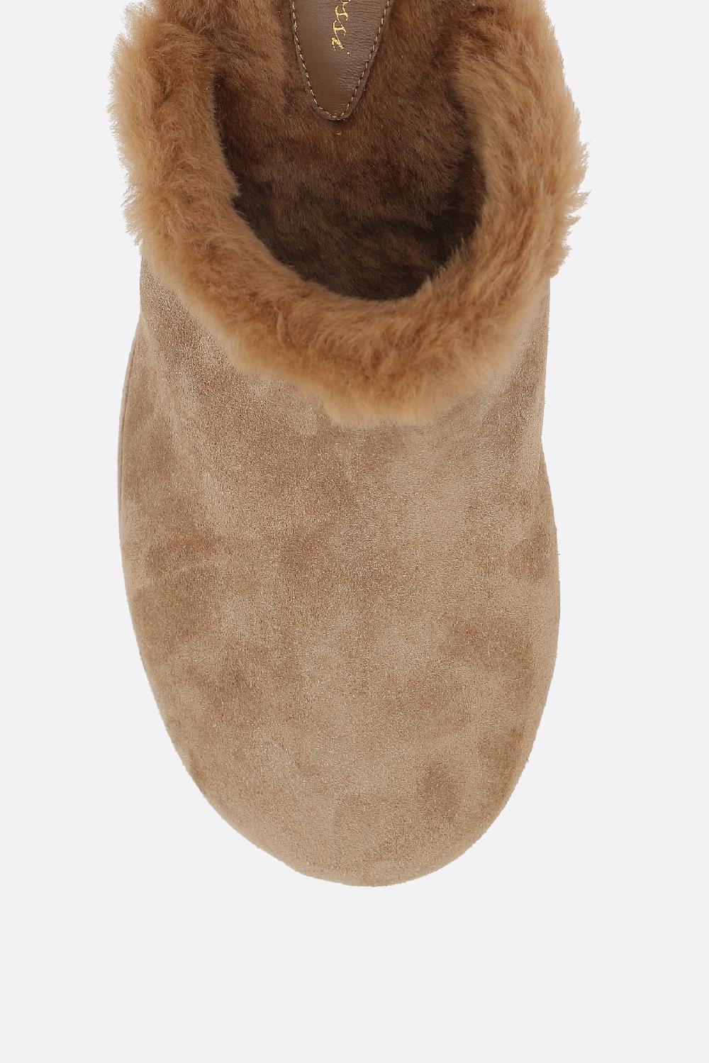 GIANVITO ROSSI Mule Platform Lyss In Suede