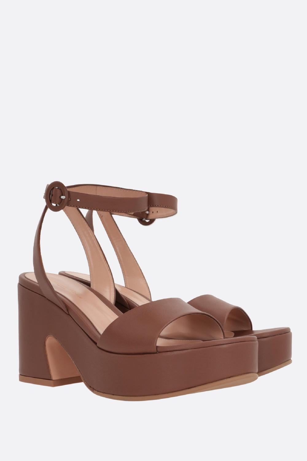 GIANVITO ROSSI Sandalo Platform Alma In Nappa