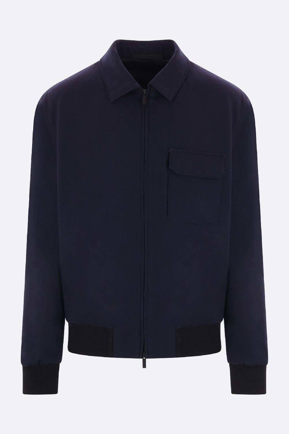 GIORGIO ARMANI bomber imbottito in lana