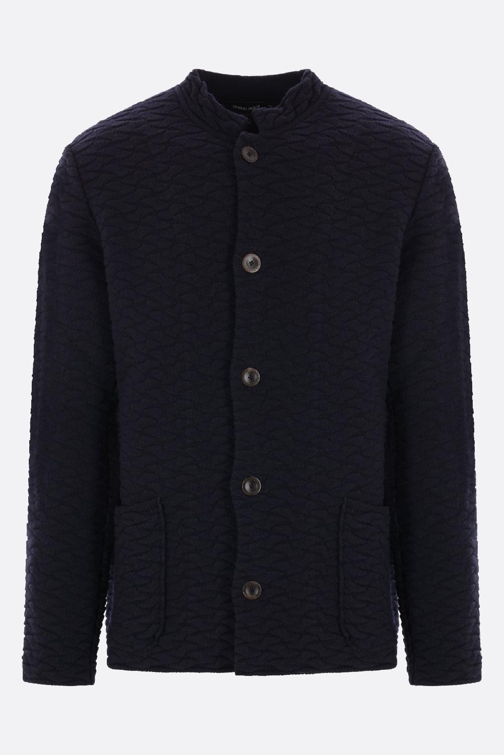 GIORGIO ARMANI cardigan in lana