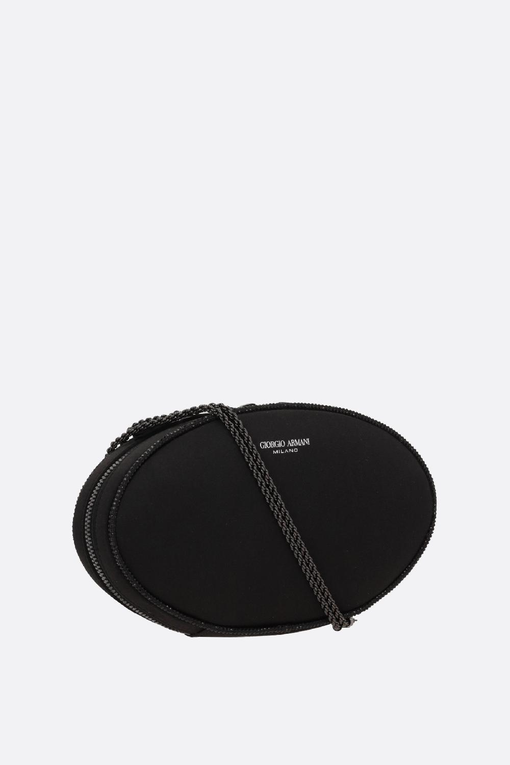 GIORGIO ARMANI Clutch Ovale In Raso Con Tracolla