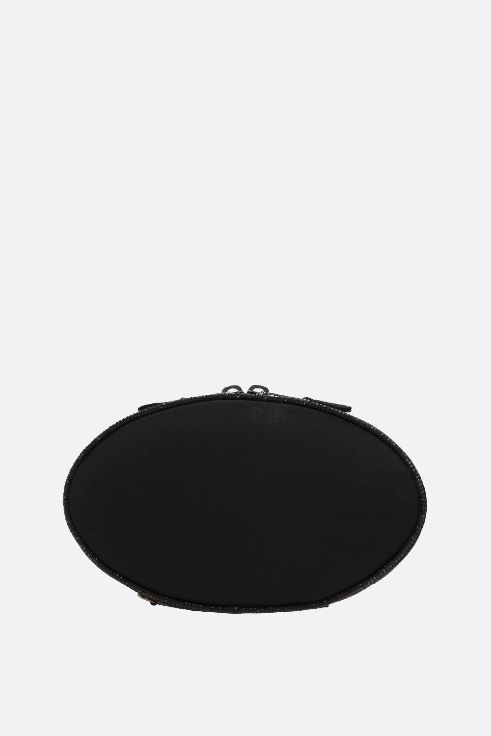 GIORGIO ARMANI Clutch Ovale In Raso Con Tracolla