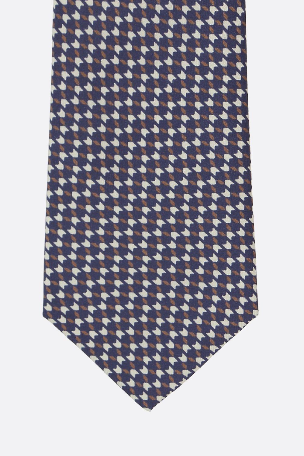 GIORGIO ARMANI Cravatta In Seta Stampa Geometrica