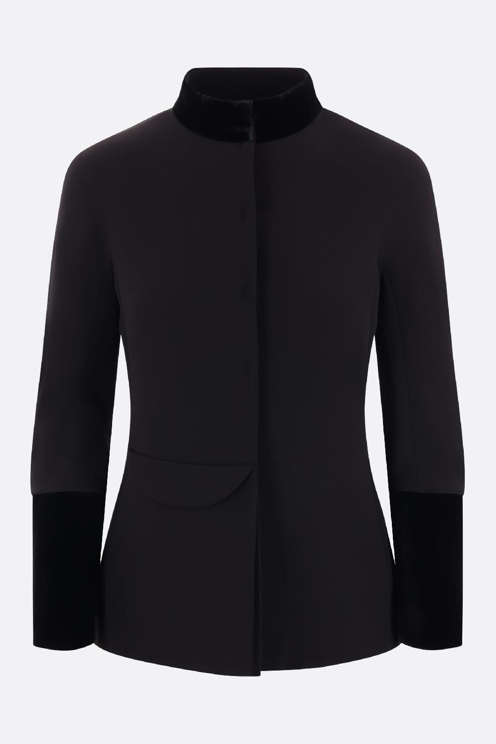 GIORGIO ARMANI giacca monopetto in cady