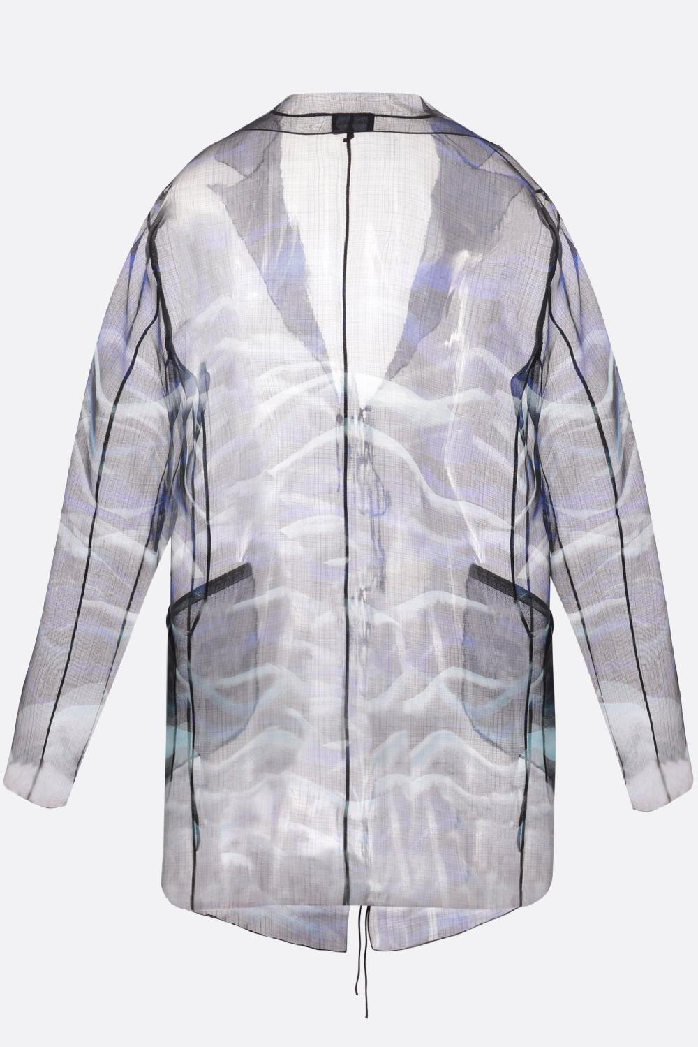 GIORGIO ARMANI Giacca Monopetto In Organza Di Seta