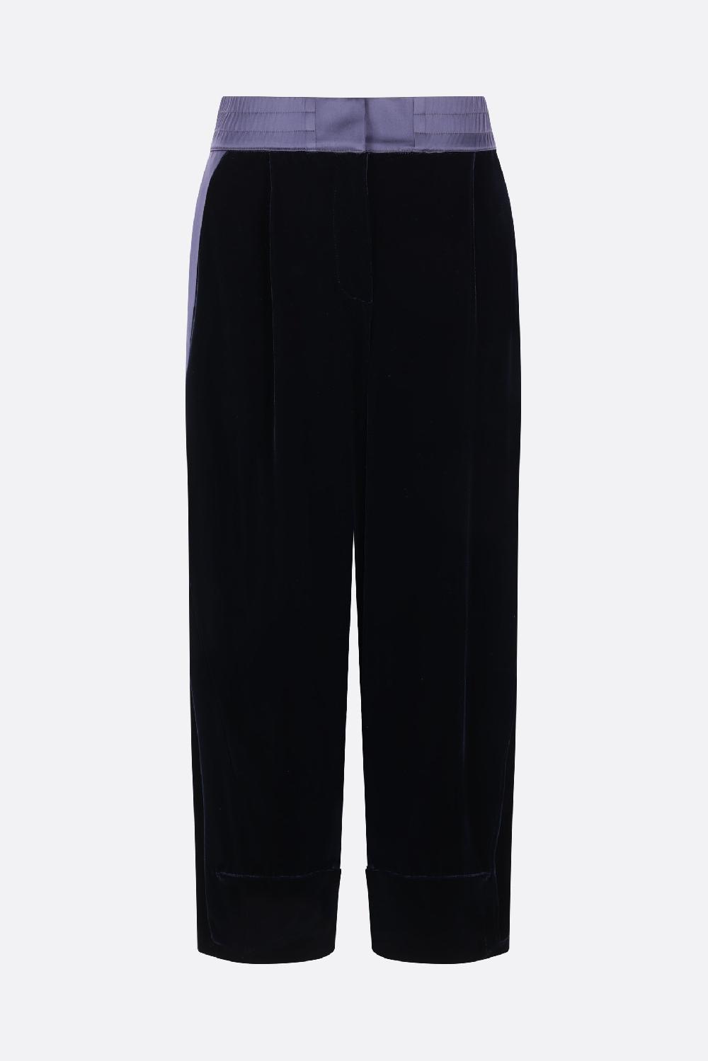 GIORGIO ARMANI pantalone a gamba dritta in velluto