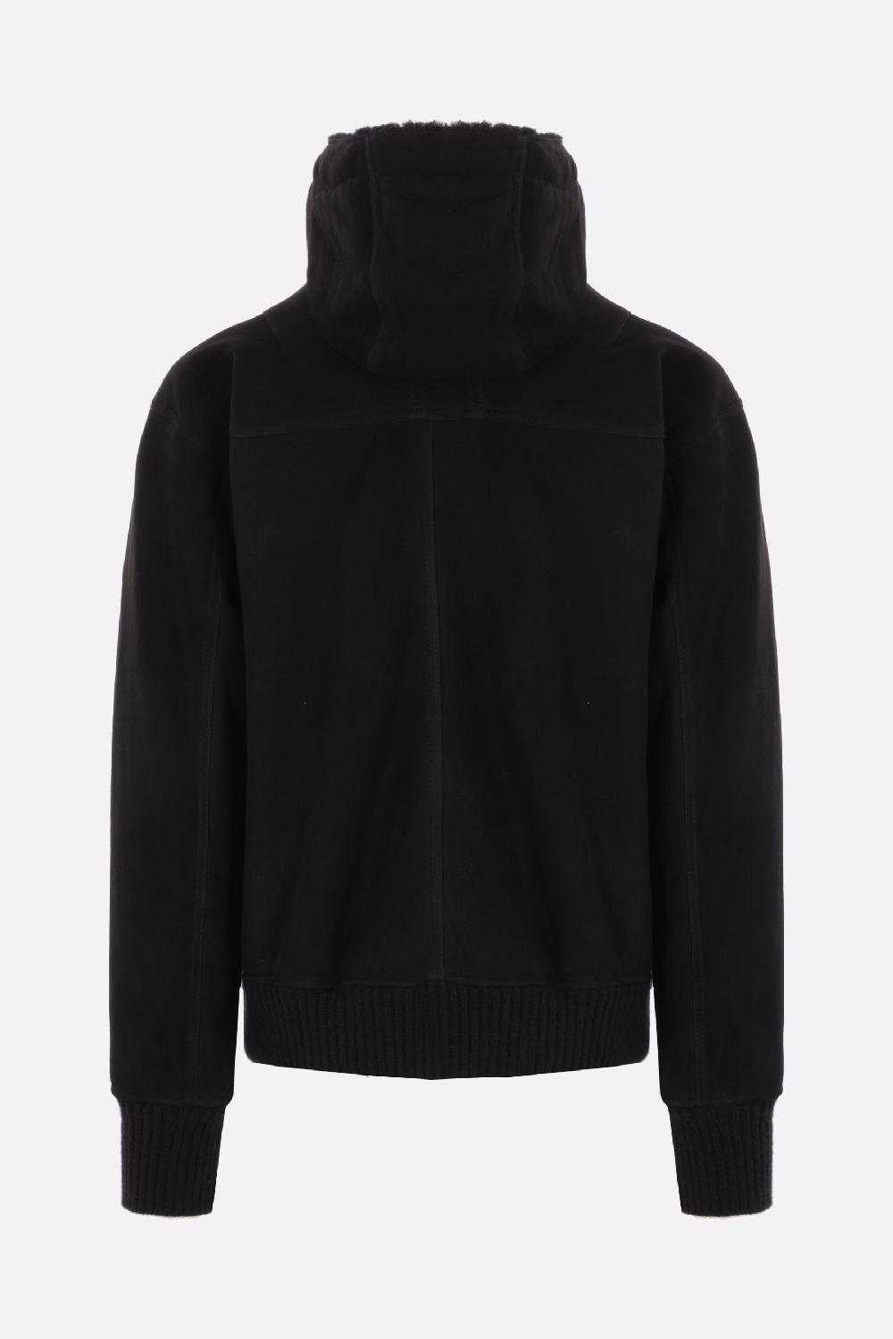 GIORGIO BRATO Giubbotto In Shearling Con Cappuccio