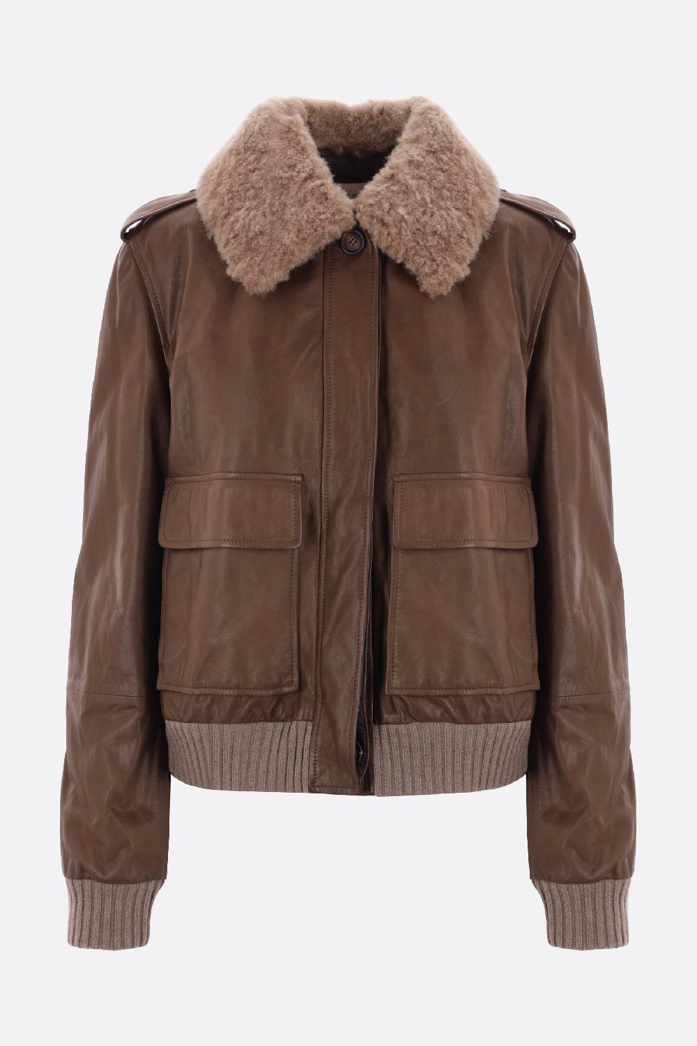 BRUNELLO CUCINELLI giubbotto bomber imbottito in nappa Country