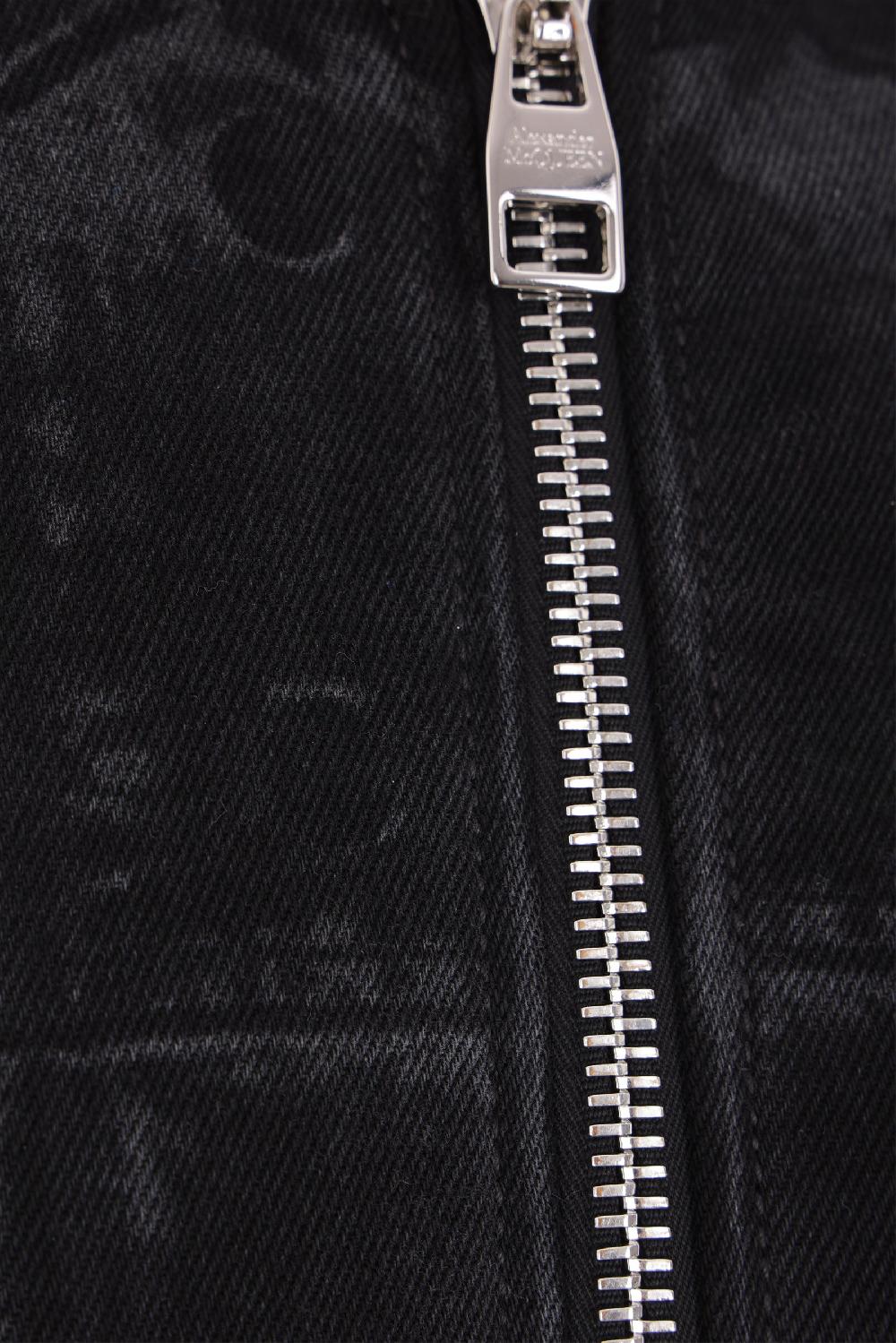 ALEXANDER McQUEEN Giubbotto Bomber In Denim Ghostwash