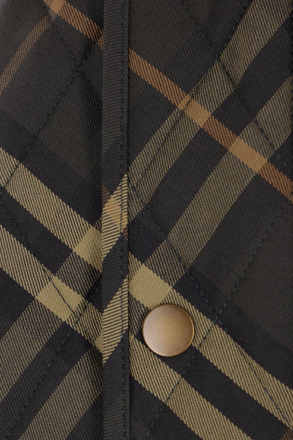 BURBERRY Giubbotto Cropped Trapuntato In Cotone Check