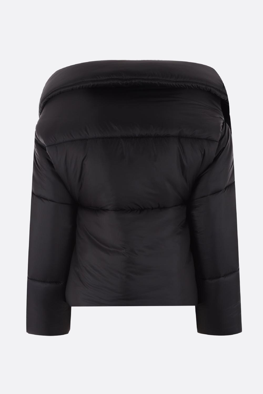 ALAIA Giubbotto Imbottito Cropped Aderente In Nylon