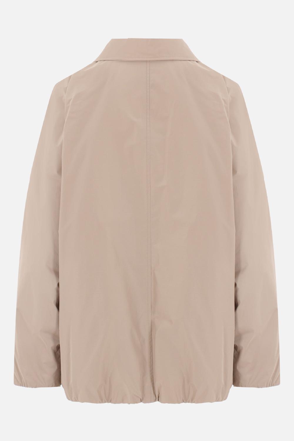 BRUNELLO CUCINELLI Giubbotto Imbottito In Cotone Tecnico Con Shiny Zipper Pull