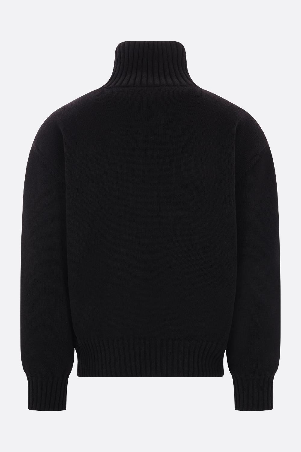 SAINT LAURENT Giubbotto Imbottito In Maglia Di Lana