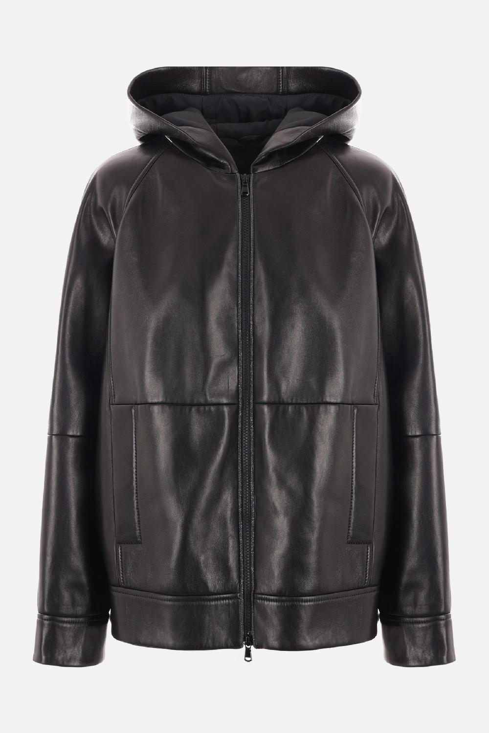 BRUNELLO CUCINELLI giubbotto in nappa con Shiny Trims