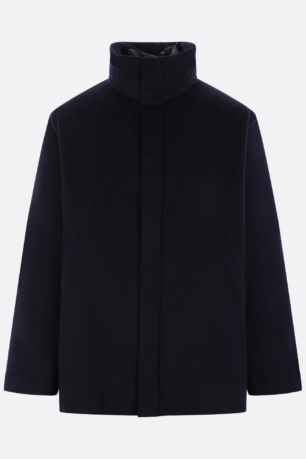 PRADA giubbotto oversize in cashmere con piumino removibile