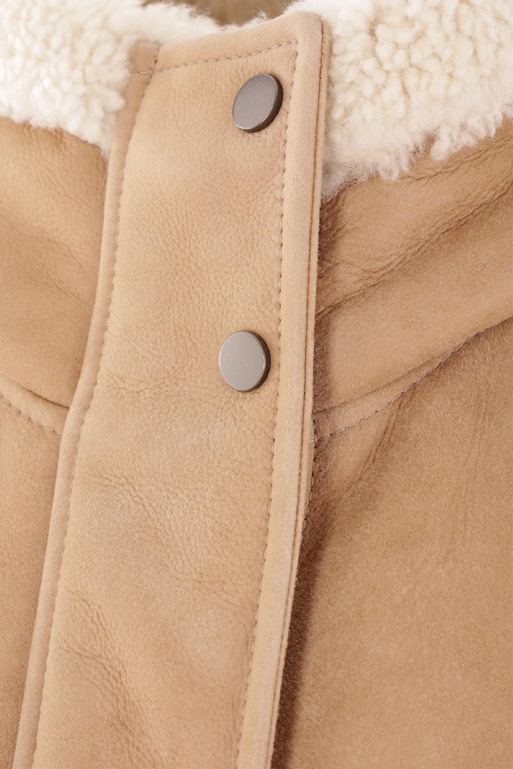 BRUNELLO CUCINELLI Giubbotto Reversibile In Shearling Con Cappuccio