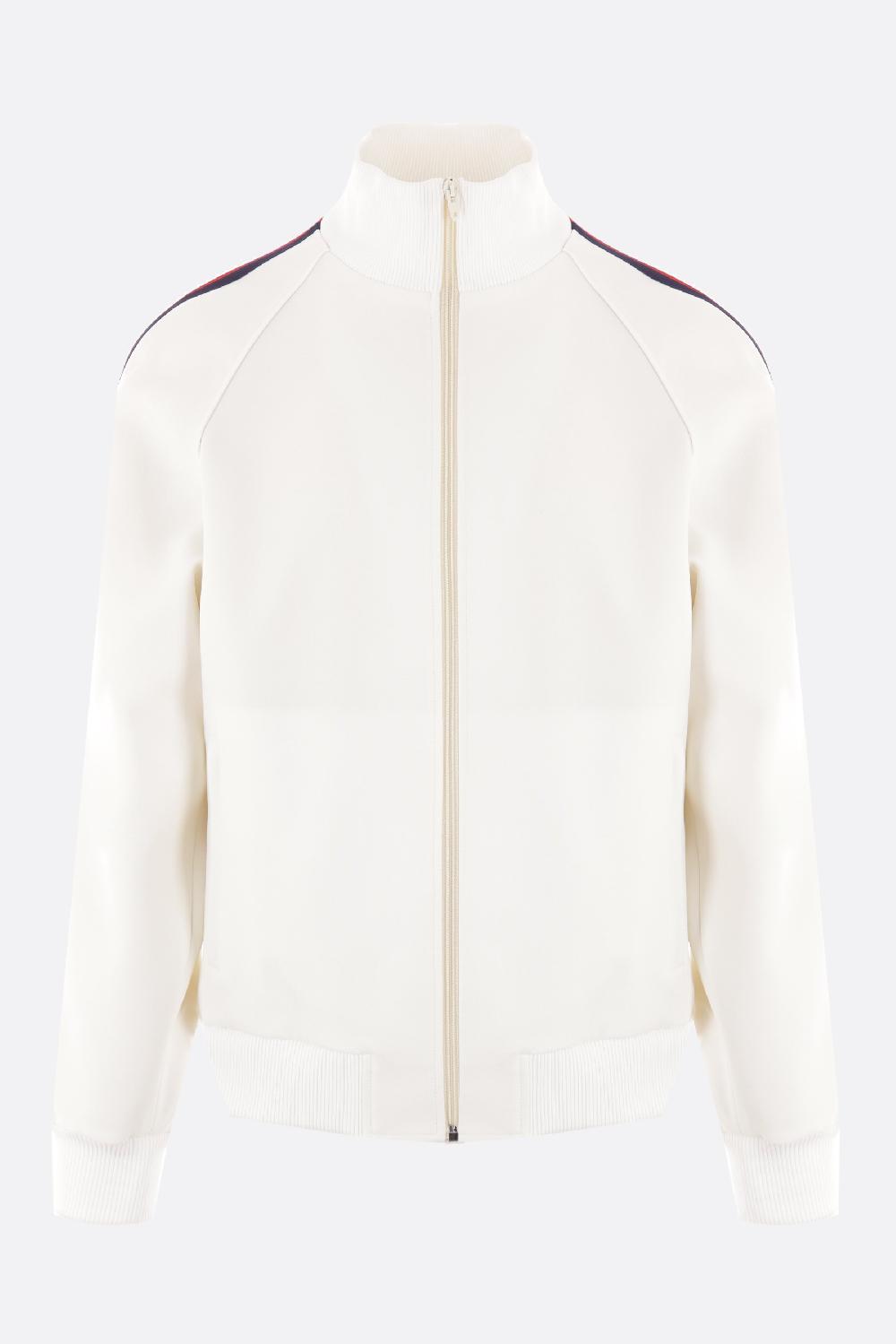 GUCCI giubbotto tracksuit in tessuto tecnico banda Web