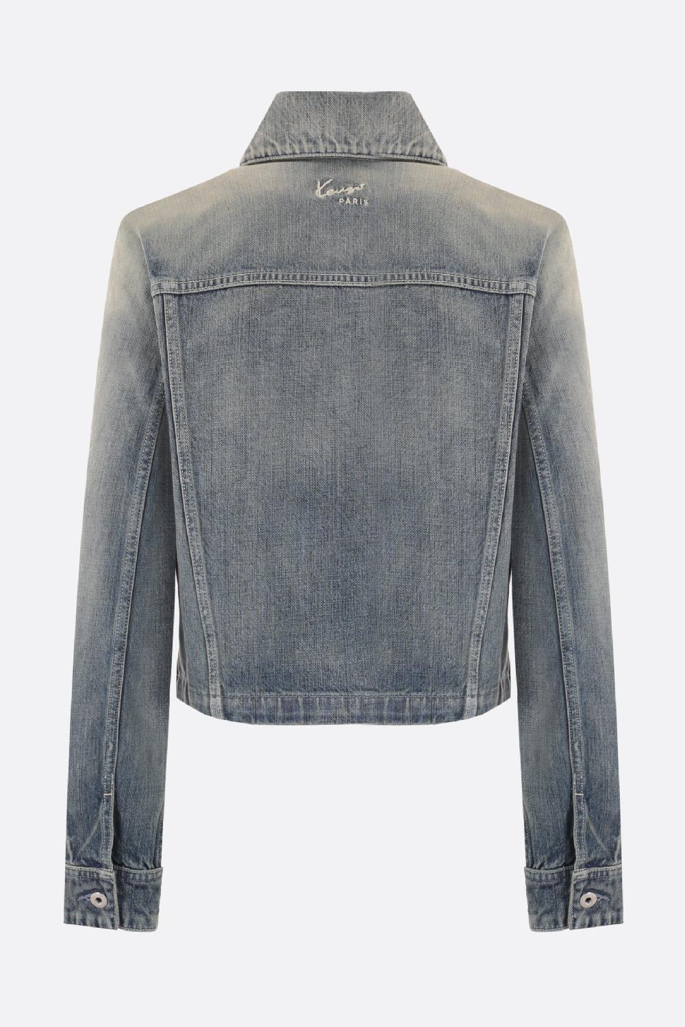 KENZO Giubbotto Trucker In Denim Giapponese KENZO Archive