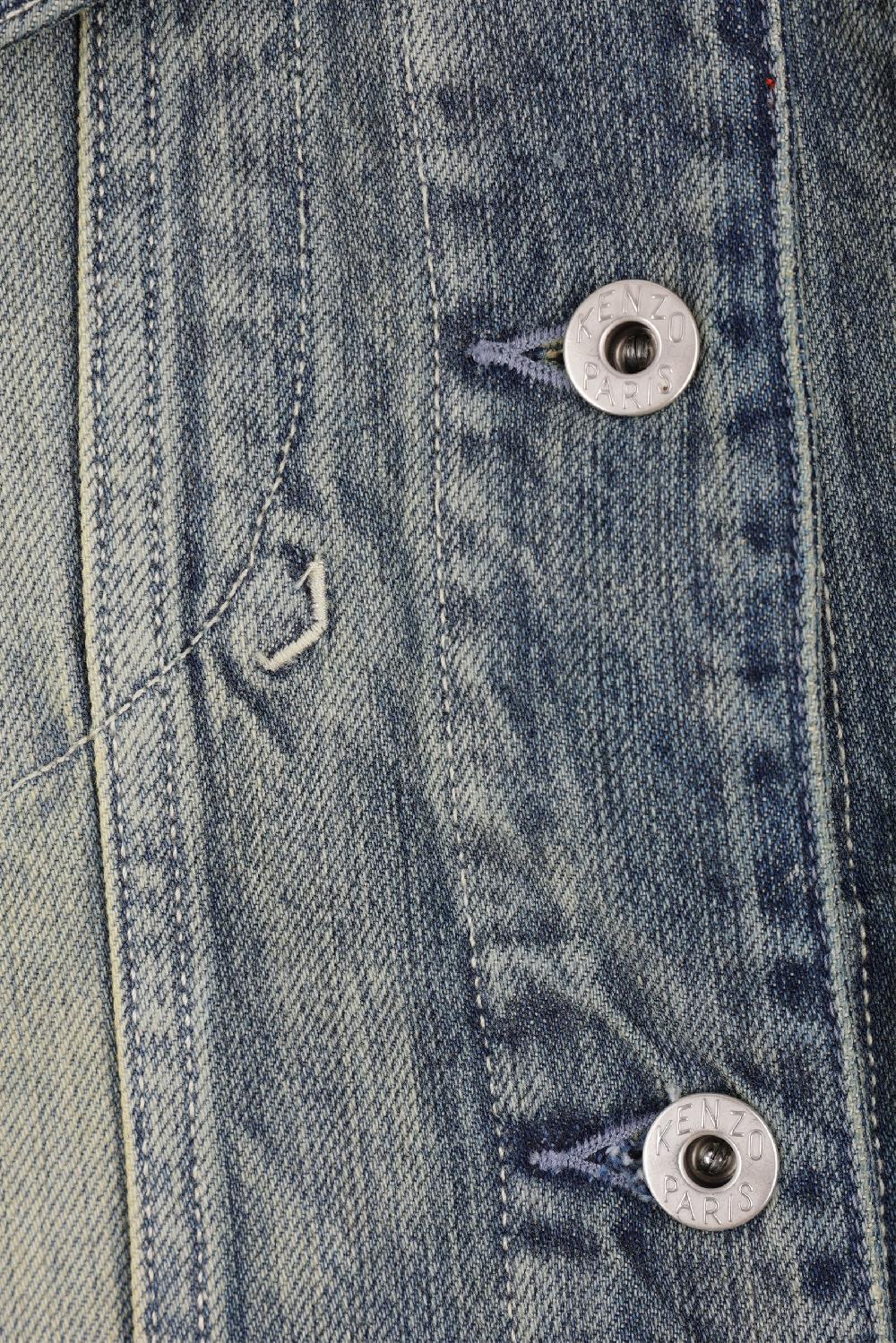 KENZO Giubbotto Trucker In Denim Giapponese KENZO Archive