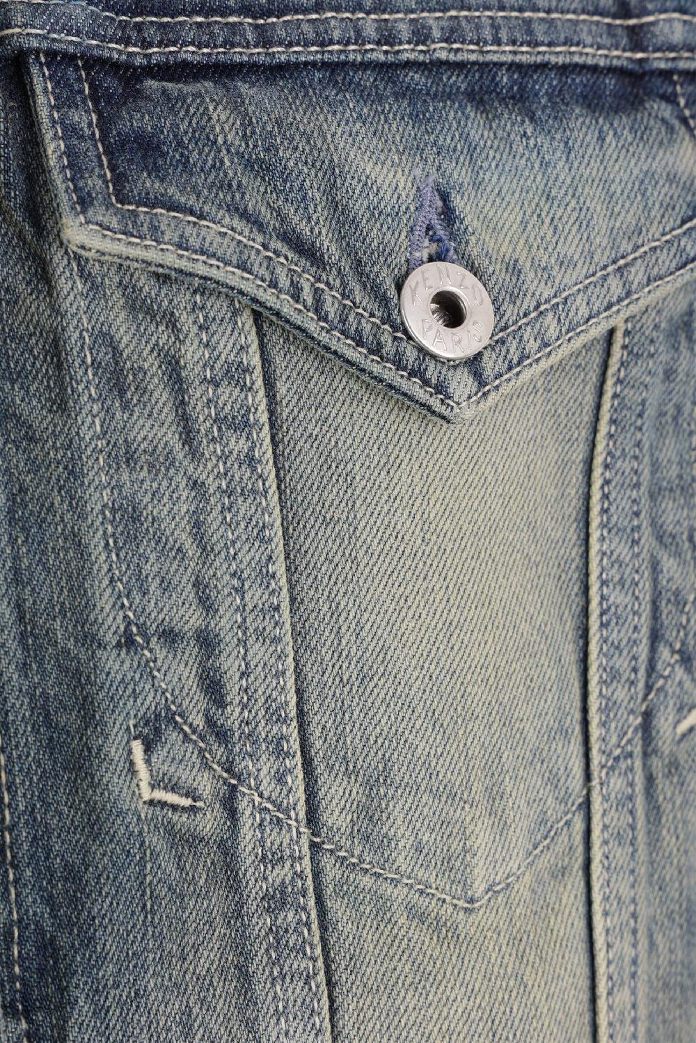 KENZO Giubbotto Trucker In Denim Giapponese KENZO Archive