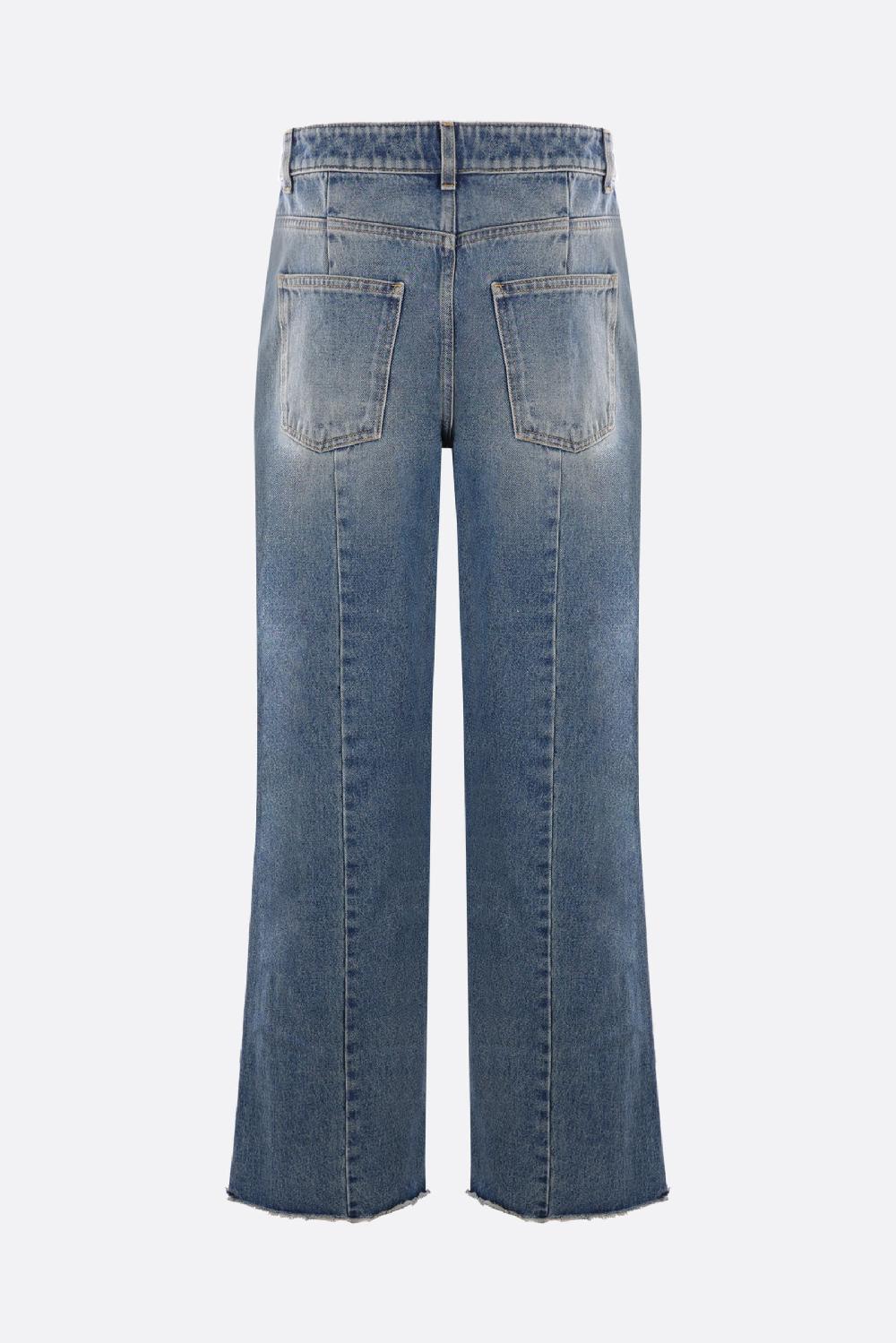GIVENCHY Jeans A Gamba Larga In Denim