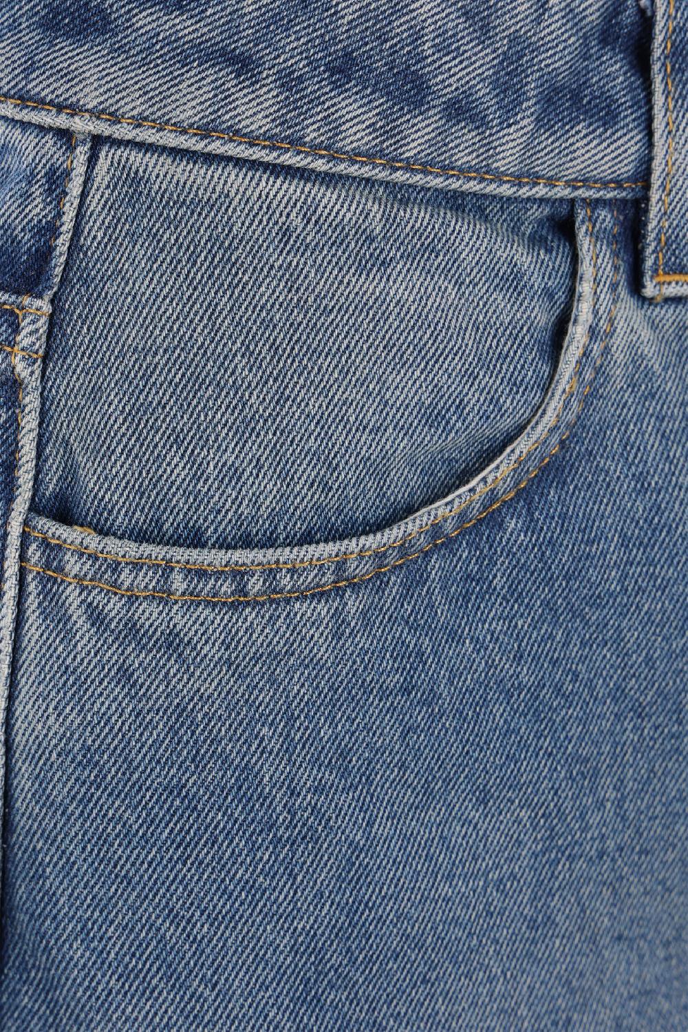 GIVENCHY Jeans A Gamba Larga In Denim