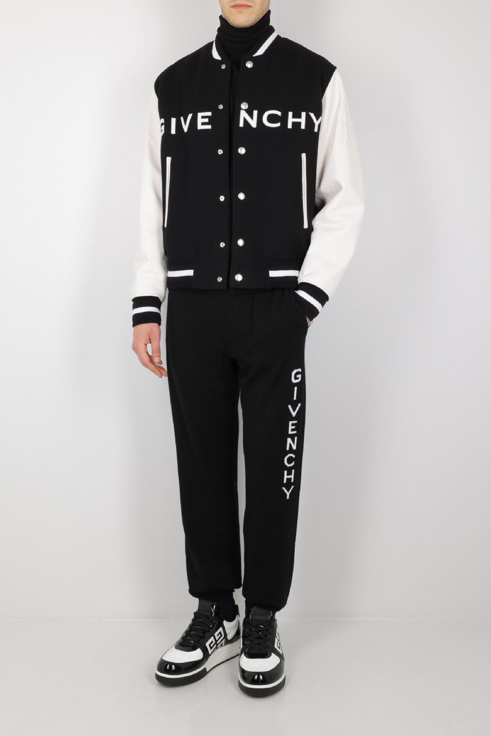GIVENCHY Pantalone Jogging In Maglia Intarsio Logo