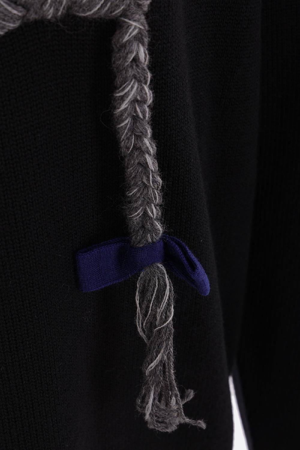 GIVENCHY Pullover In Lana Ricamo Treccia 4G