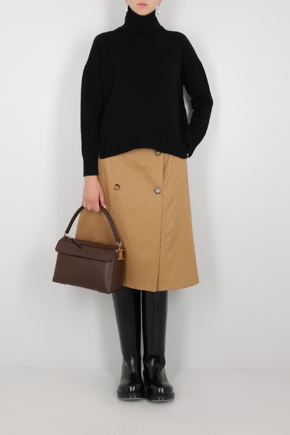 BURBERRY Gonna A Portafoglio Baleigh In Gabardine Organico