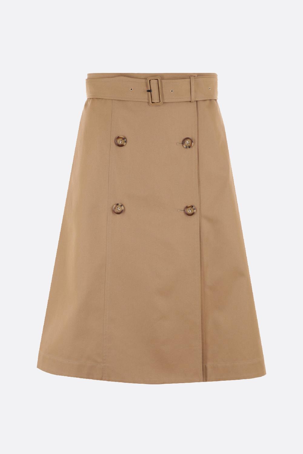 BURBERRY gonna a portafoglio Baleigh in gabardine organico