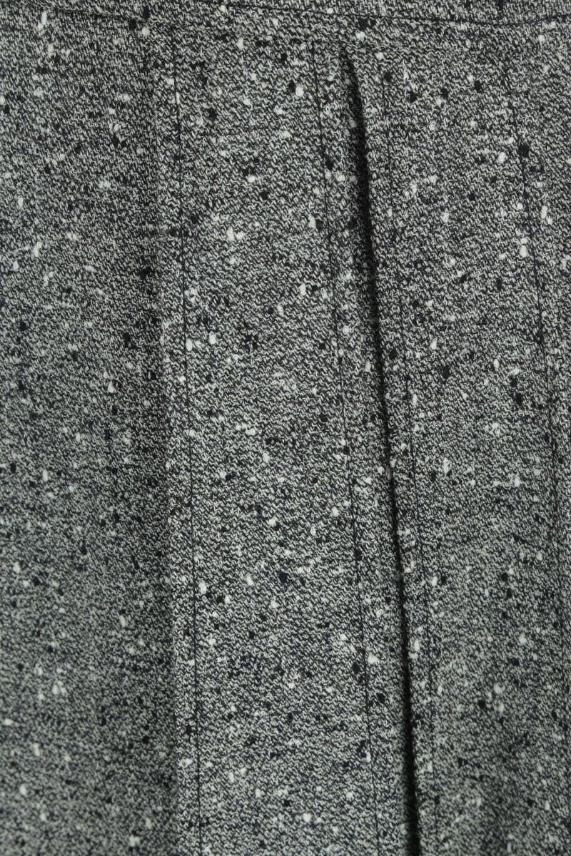 DURAZZI MILANO Gonna A Trapezio In Misto Lana Plissé Con Borchie E Occhielli