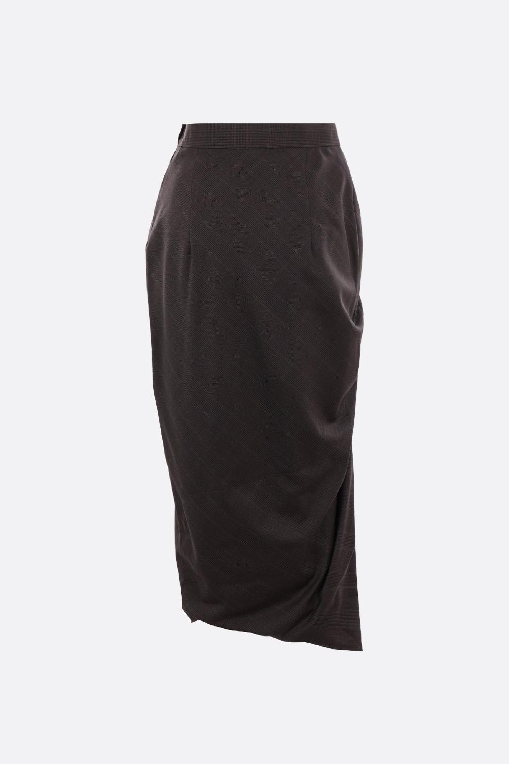 VIVIENNE WESTWOOD Gonna Drappeggiata Panther In Lana