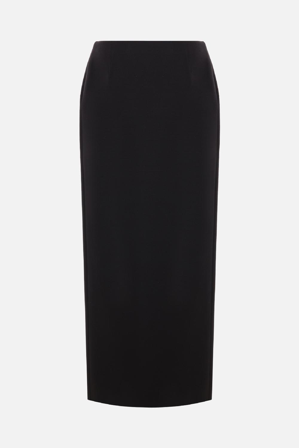 VALENTINO GARAVANI Gonna Lunga A Portafoglio In Crepe Couture