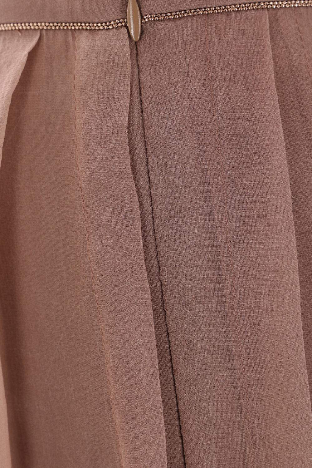 BRUNELLO CUCINELLI Gonna Plissé In Seta Crispy Con Shiny Waistband