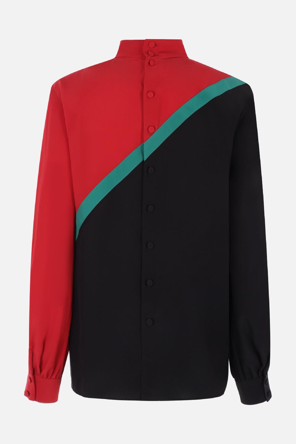 GUCCI Blusa In Crepe De Chine Di Seta