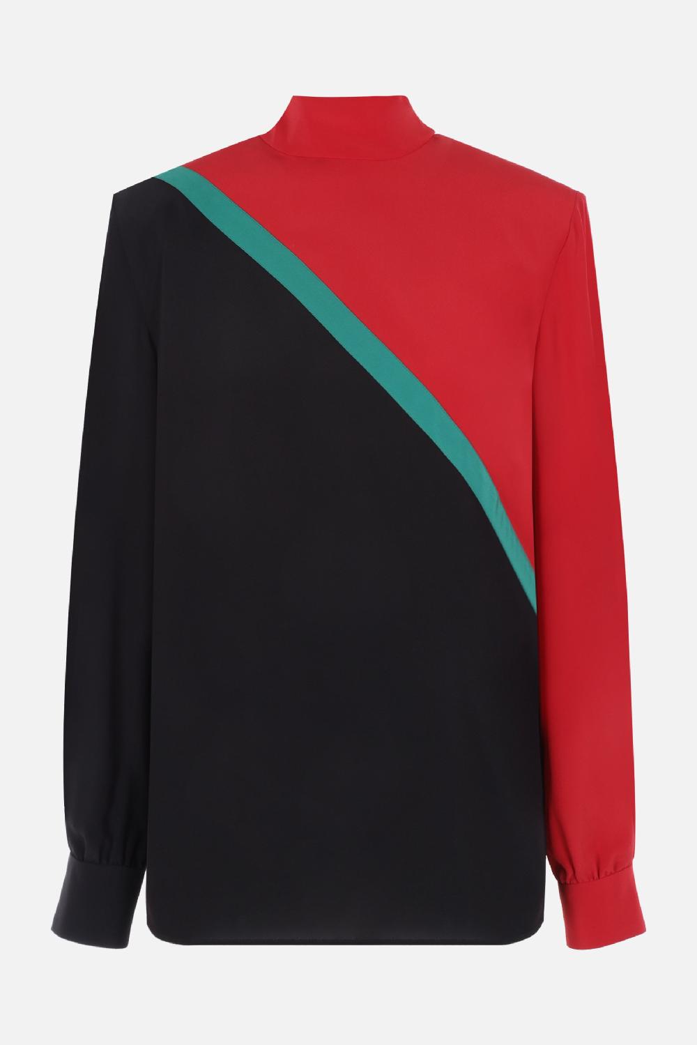 GUCCI blusa in crepe de chine di seta