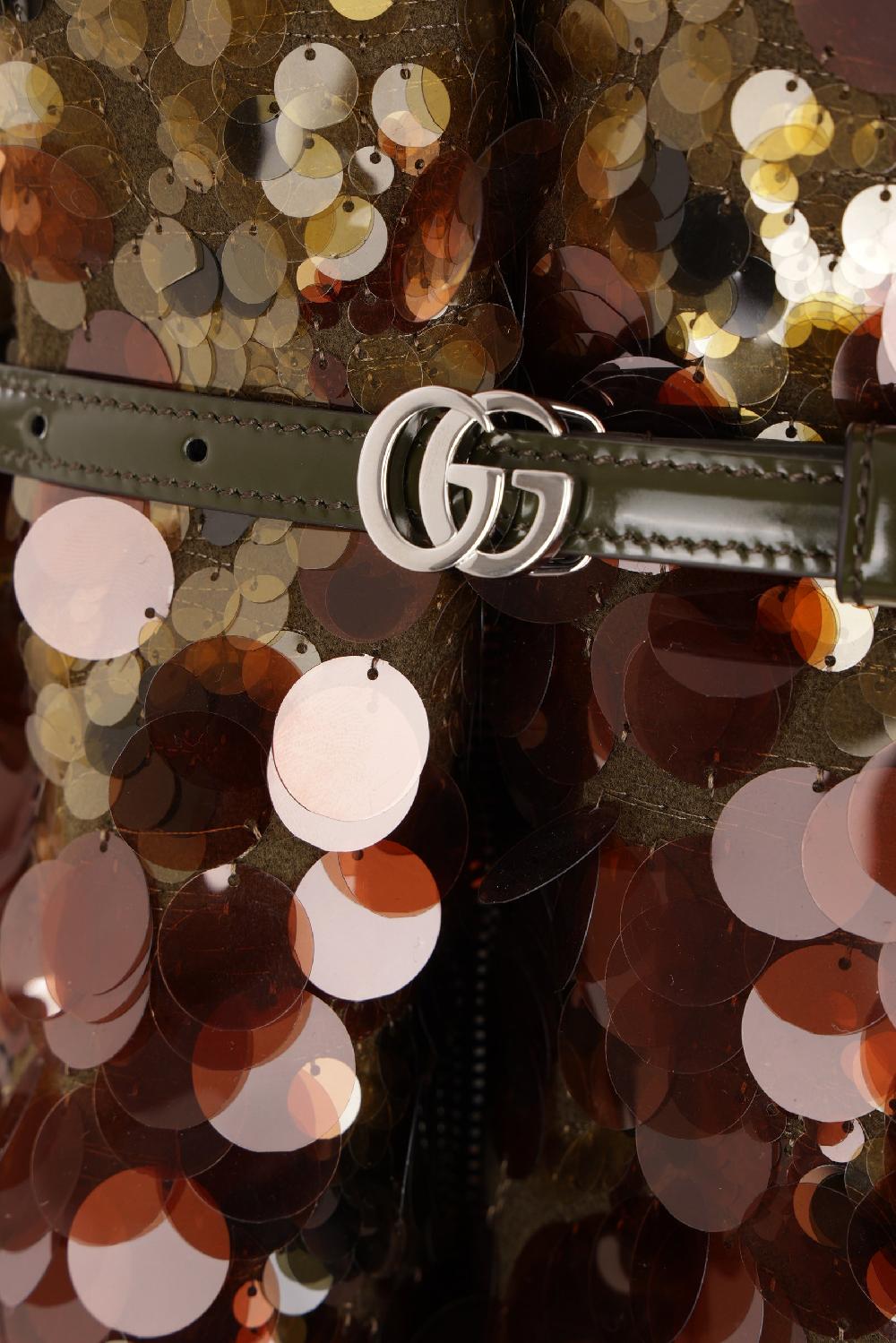 GUCCI Bomber Oversize In Lana Con Cintura