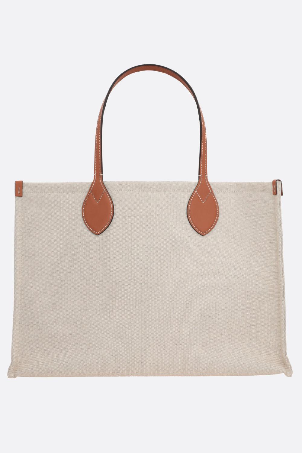 GUCCI Borsa Tote In Canvas Stampa Logo