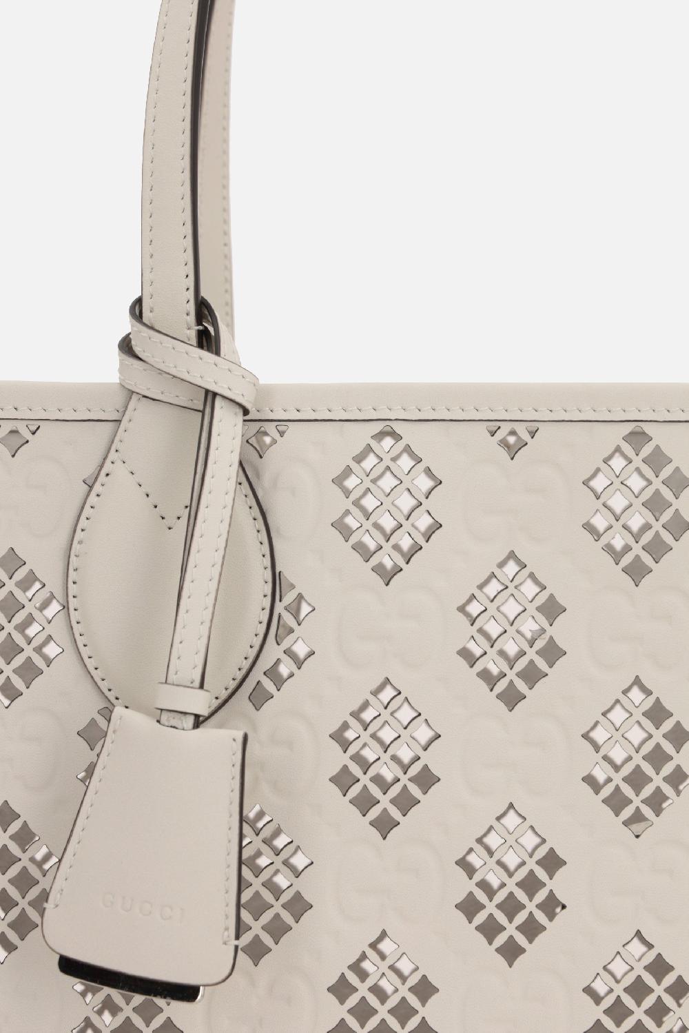 GUCCI Borsa Tote In Pelle GG Laser-cut