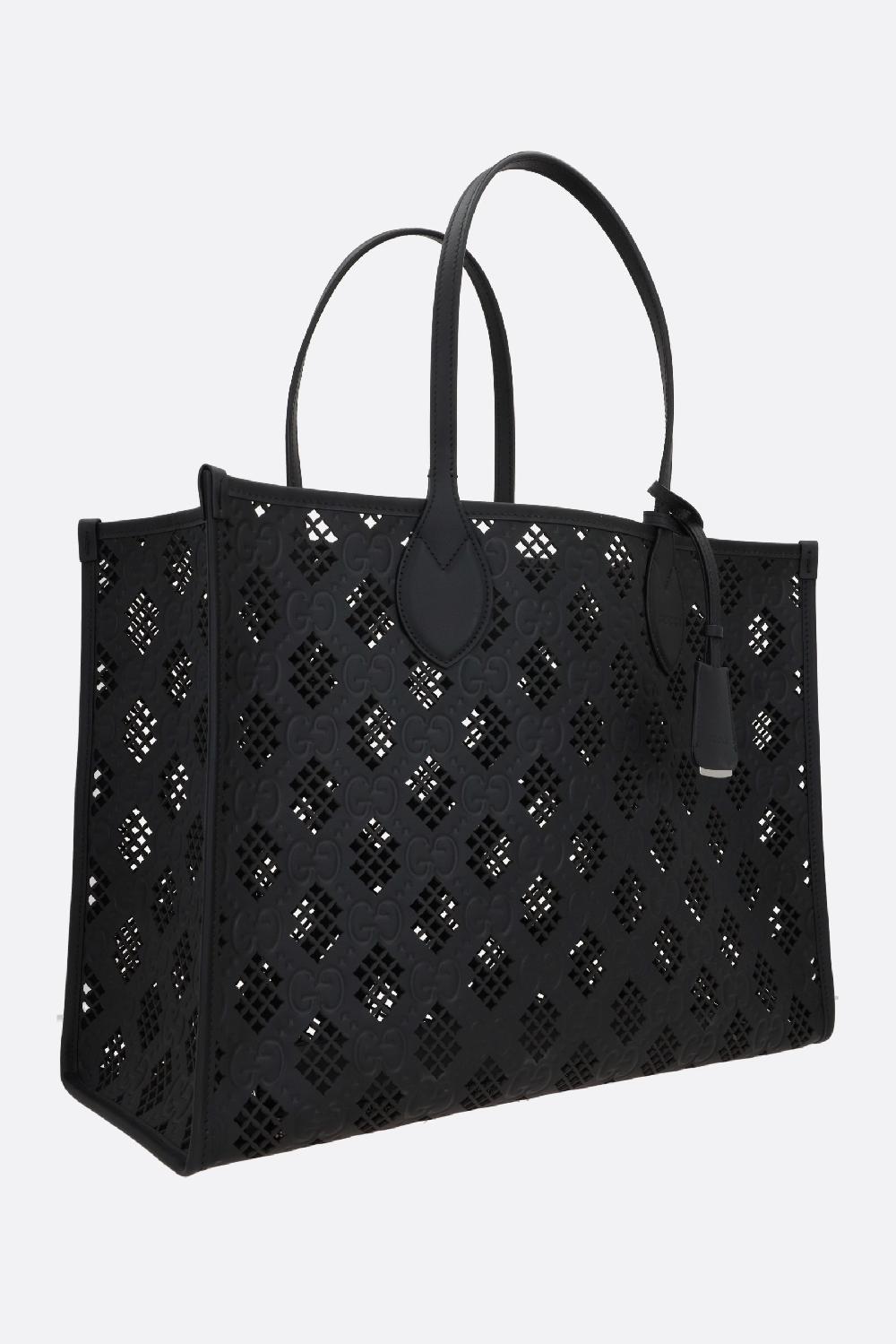 GUCCI Borsa Tote In Pelle GG Laser-cut