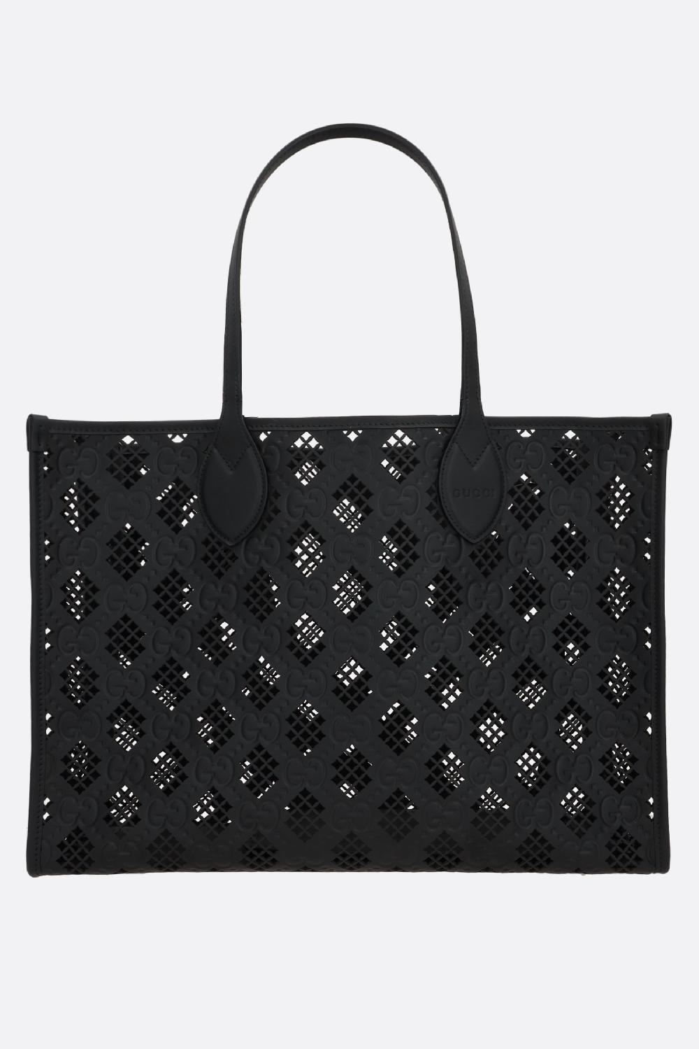 GUCCI Borsa Tote In Pelle GG Laser-cut