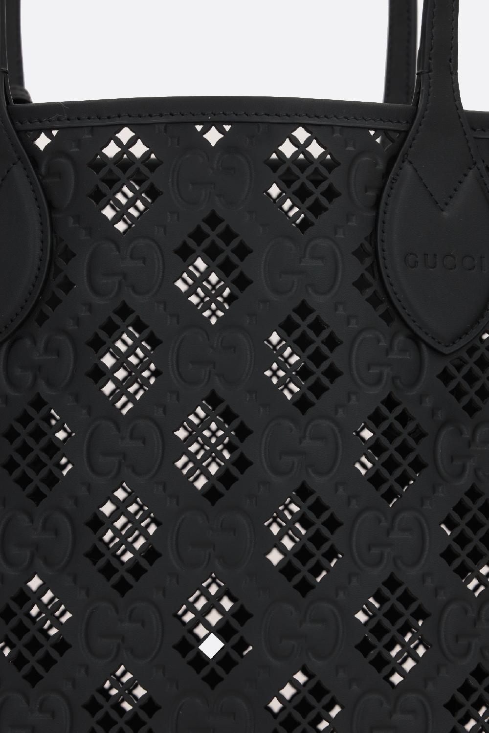 GUCCI Borsa Tote In Pelle GG Laser-cut