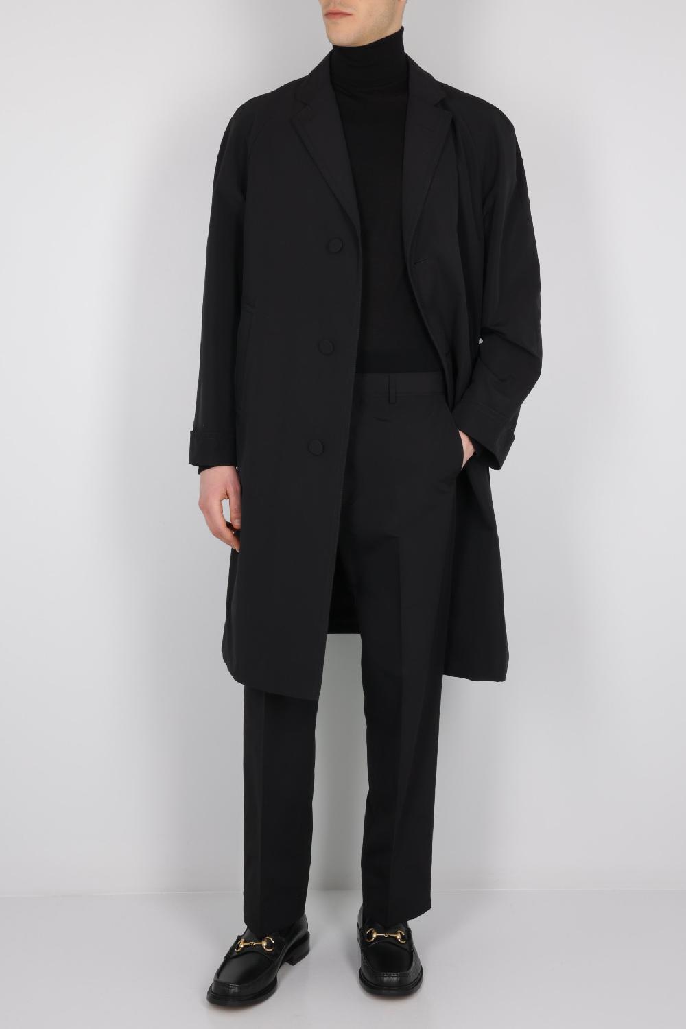 GUCCI Cappotto Monopetto In Gabardine