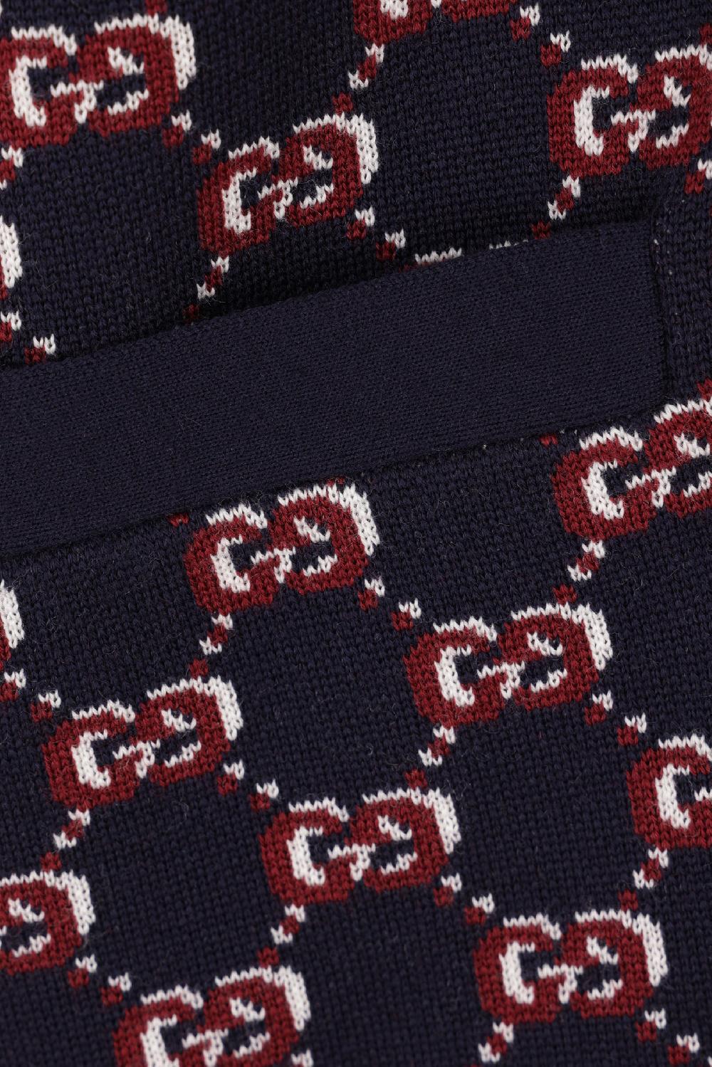 GUCCI Cardigan In Jacquard GG Shadow