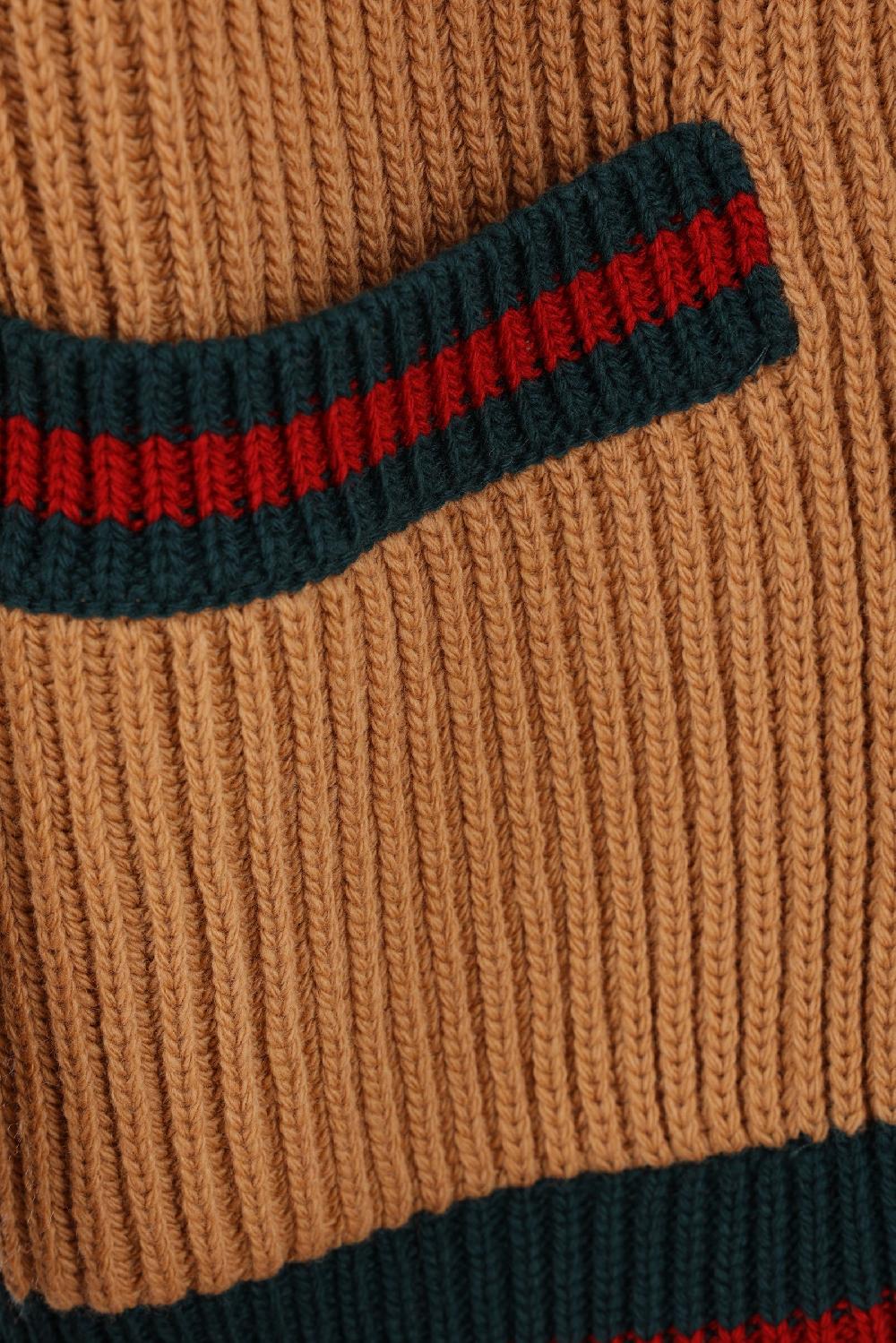 GUCCI Cardigan In Lana Intarsi Web