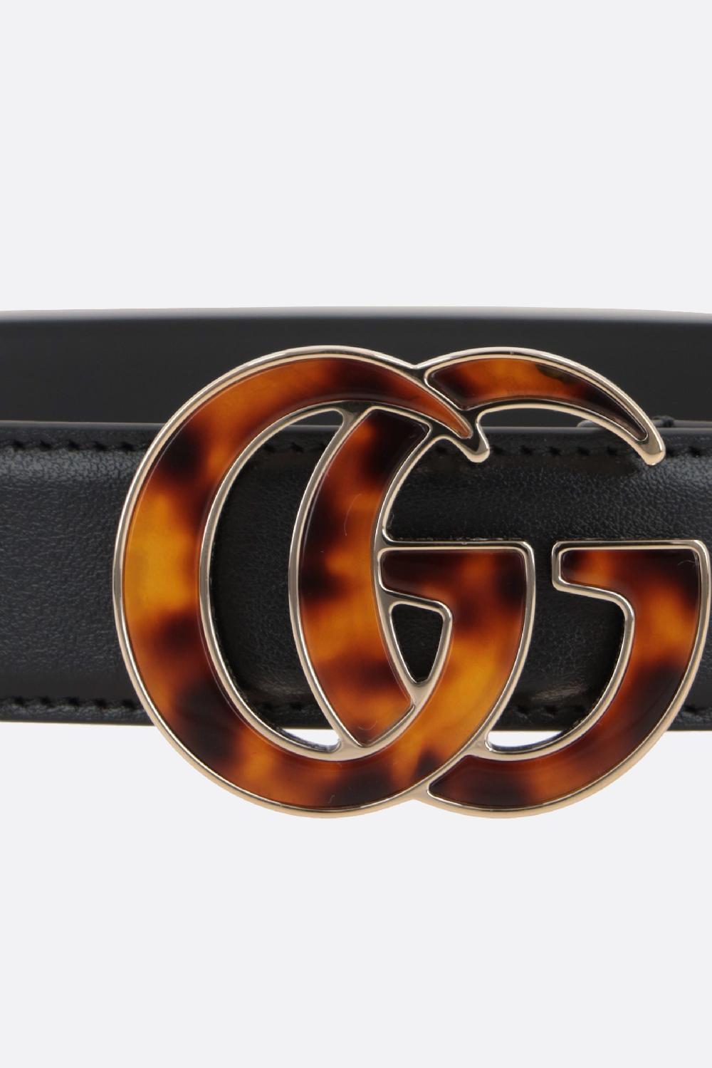 GUCCI Cintura GG Marmont In Pelle Liscia