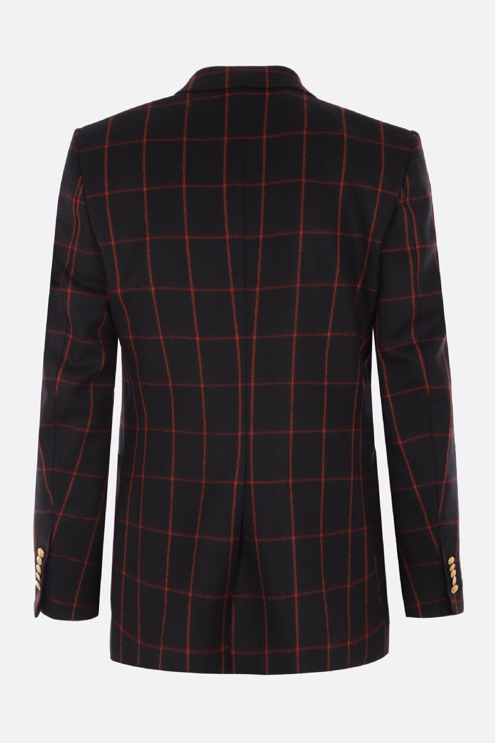 GUCCI Giacca Doppiopetto In Lana A Quadri