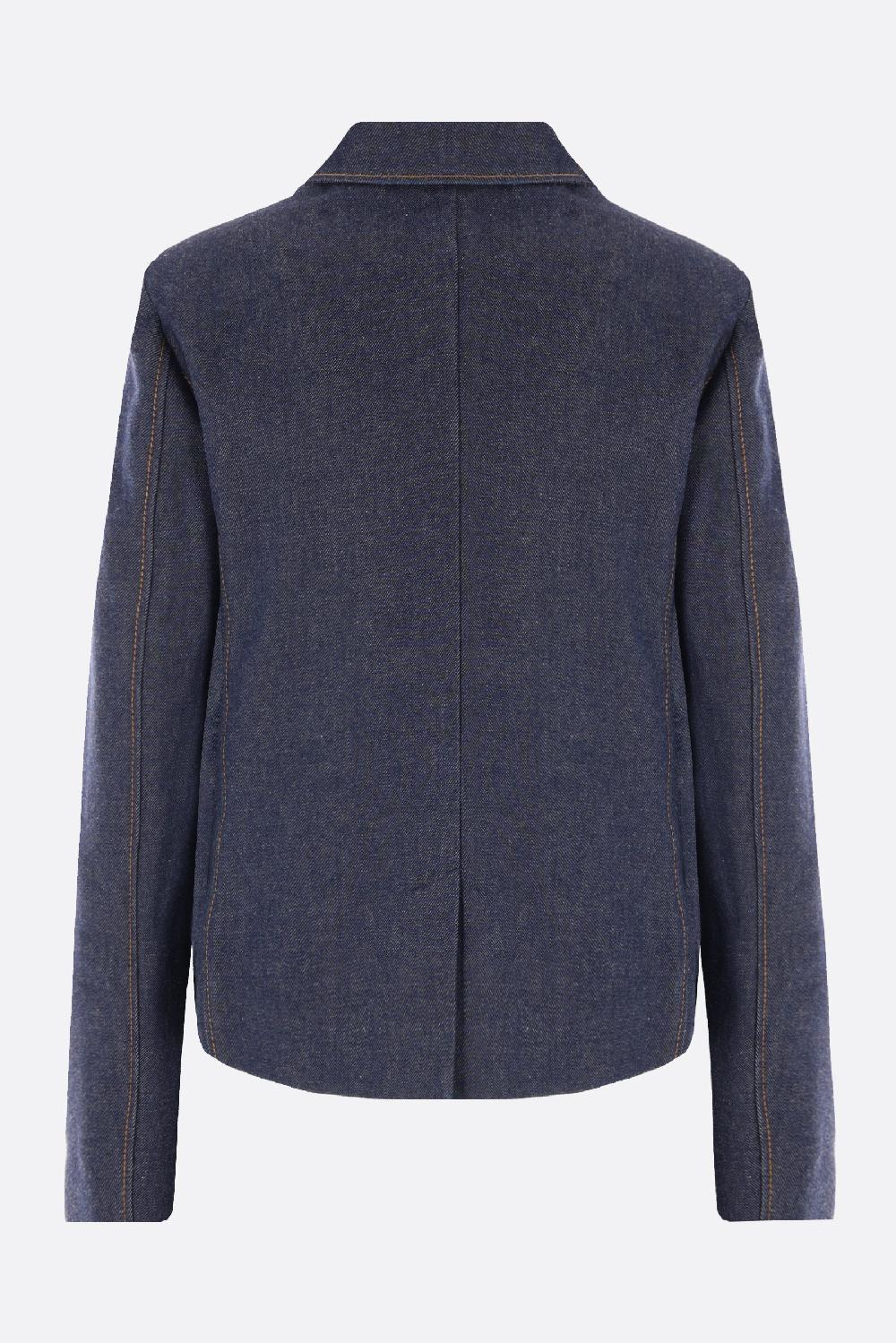 GUCCI Giacca Monopetto In Denim Organico