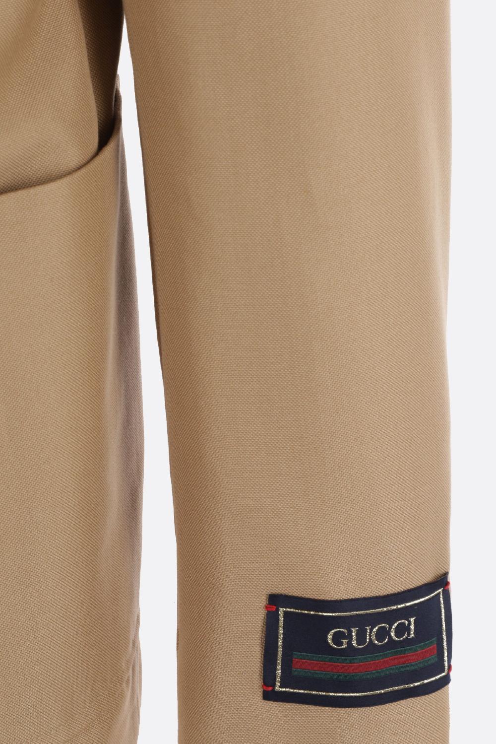 GUCCI Giacca Monopetto In Gabardine Di Cotone